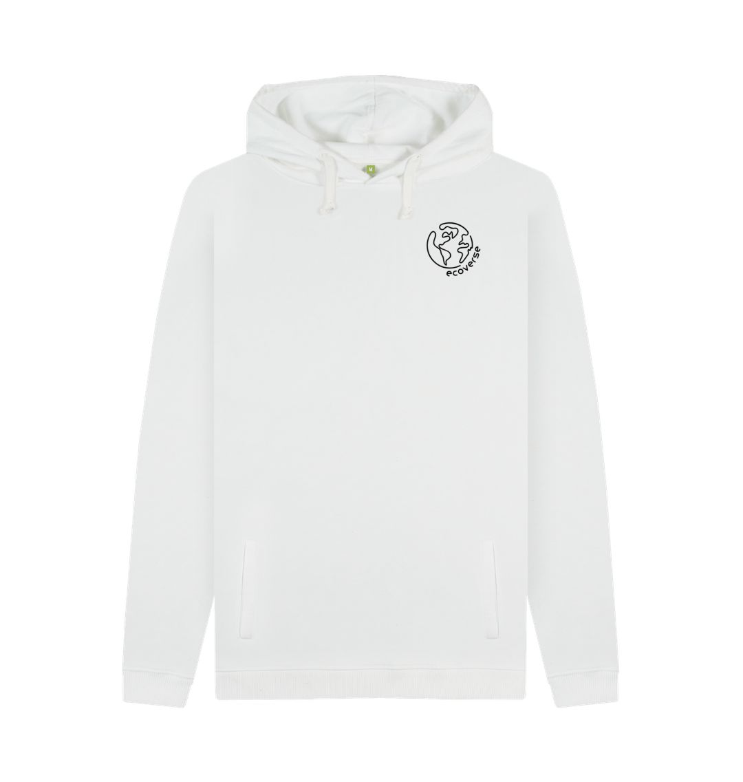 White Men's Essential Eco Hoodie Light