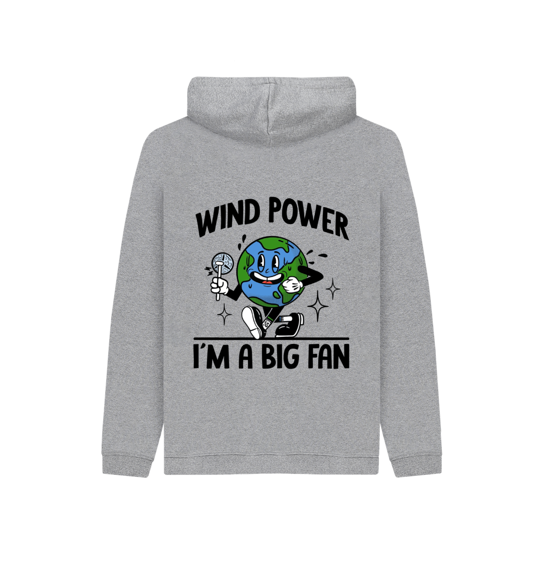 Athletic Grey Kids Wind Power Hoodie