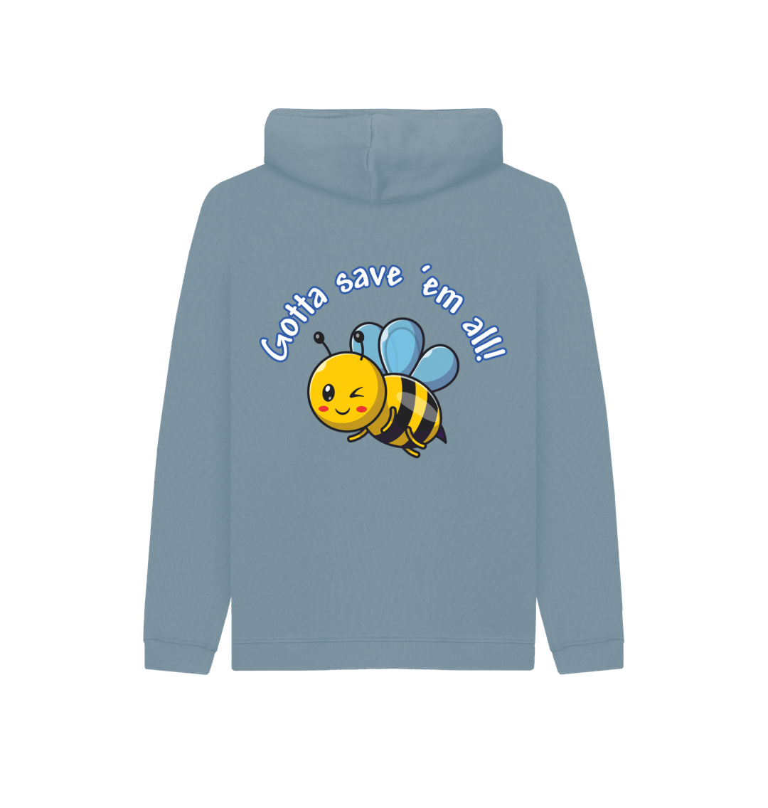 Stone Blue Kids Gotta Save 'Em Hoodie