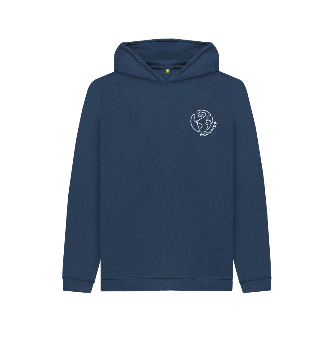 Navy Blue Kids There Is No Planet B Hoodie