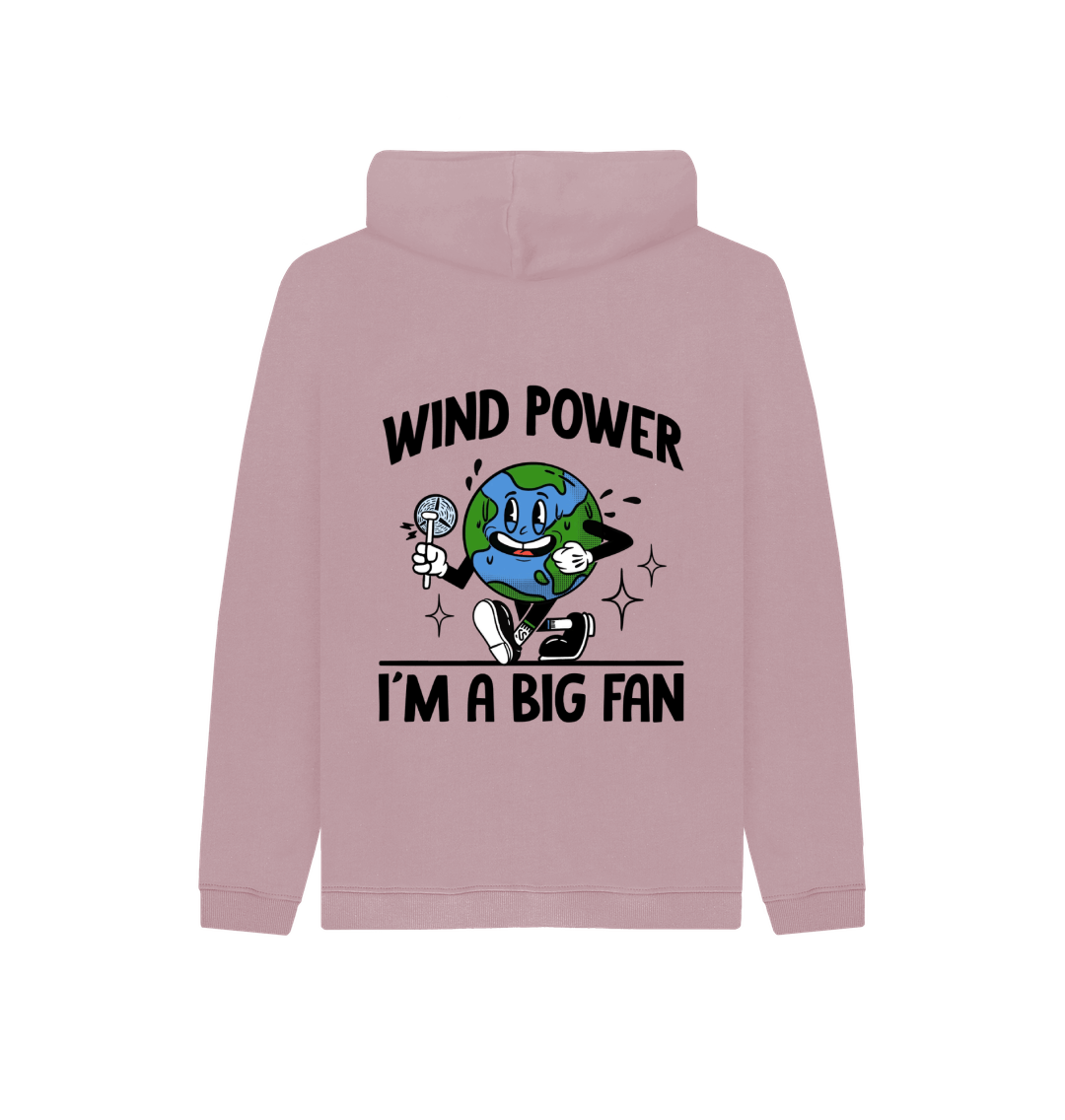 Mauve Kids Wind Power Hoodie