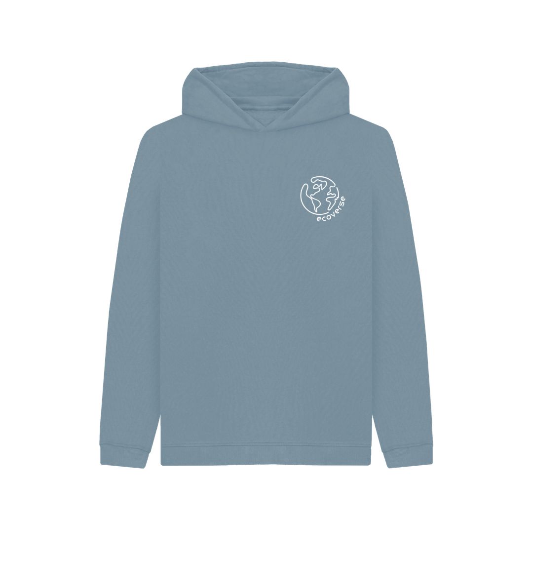 Stone Blue Kids Essential Eco Hoodie